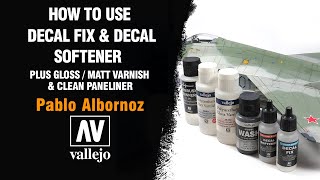 🇪🇸🇺🇸 HOW TO USE DECAL FIX & DECAL SOFTENER, VARNISHES and CLEAN PANELINER by PABLO ALBORNOZ✨
