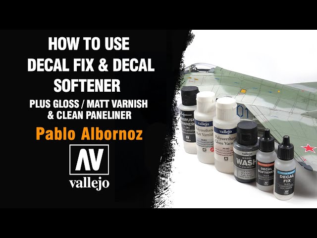 🇪🇸🇺🇸 HOW TO USE DECAL FIX & DECAL SOFTENER, VARNISHES and CLEAN  PANELINER by PABLO ALBORNOZ✨ 