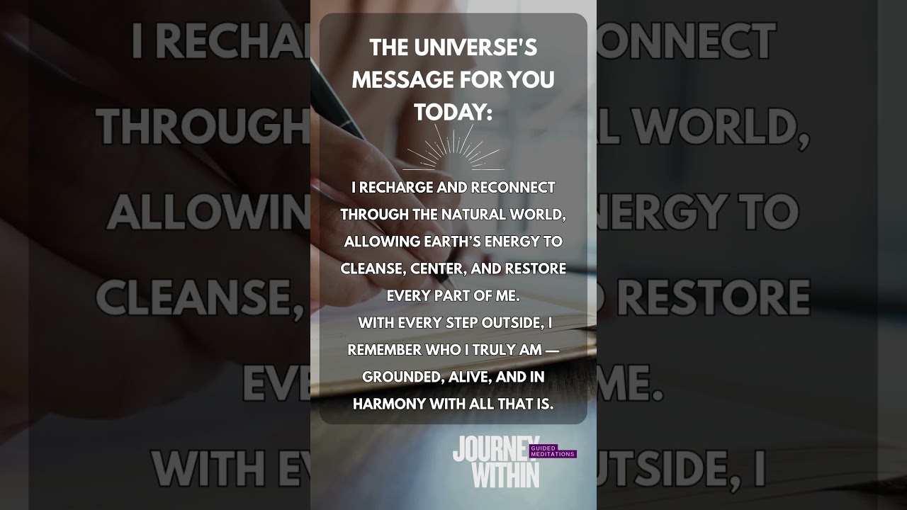 🌿 Nature Healing Affirmation | Recharge, Reconnect, and Realign with Earth’s Energy