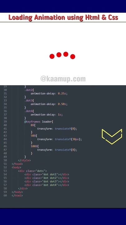 Loading Animation using Html & Css #shorts - YouTube
