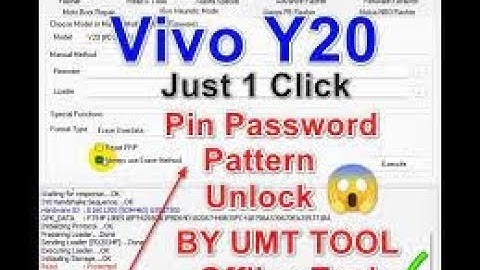 Vivo Y20 (PD2034F) Pattern Password Frp Unlock Just 1 Click By UMT PRO TOOL Allah Hoo Software