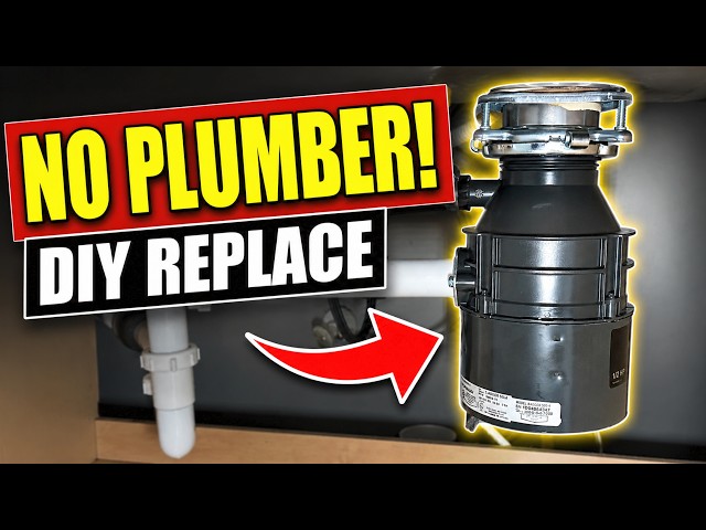 DIY Garbage Disposal Replacement, Save Money and Skip the Plumber! - YouTube