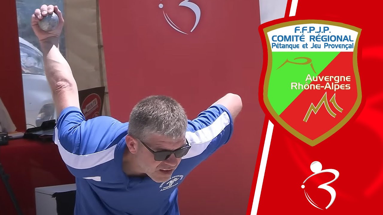 Miniature : Huitième Loire vs Rhône : Championnat doublette mixte Auvergne-Rhône-Alpes de pétanque 2025