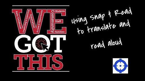 Snap and Read Translate