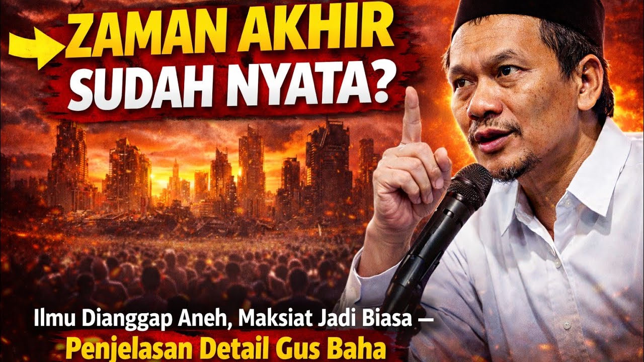 ZAMAN AKHIR SUDAH NYATA? Ilmu Dianggap Aneh, Maksiat Jadi Biasa – Penjelasan Detail Gus Baha