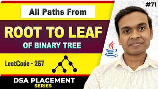 All Paths From Root to Leaf | LeetCode 257 | DSA in Java Full Course #71
