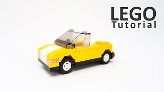 Lego Yellow Car Tutorial (MOC)