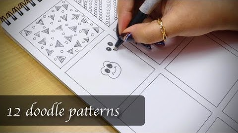 12 Easy Doodle Patterns for beginners | Zentangle art | Patterns for Doodling |