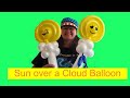 sun over a cloud balloon