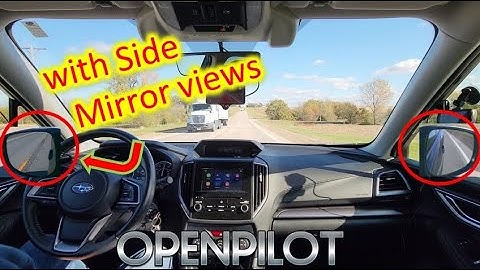Testing Openpilot with Side Mirror views (Laneless model)