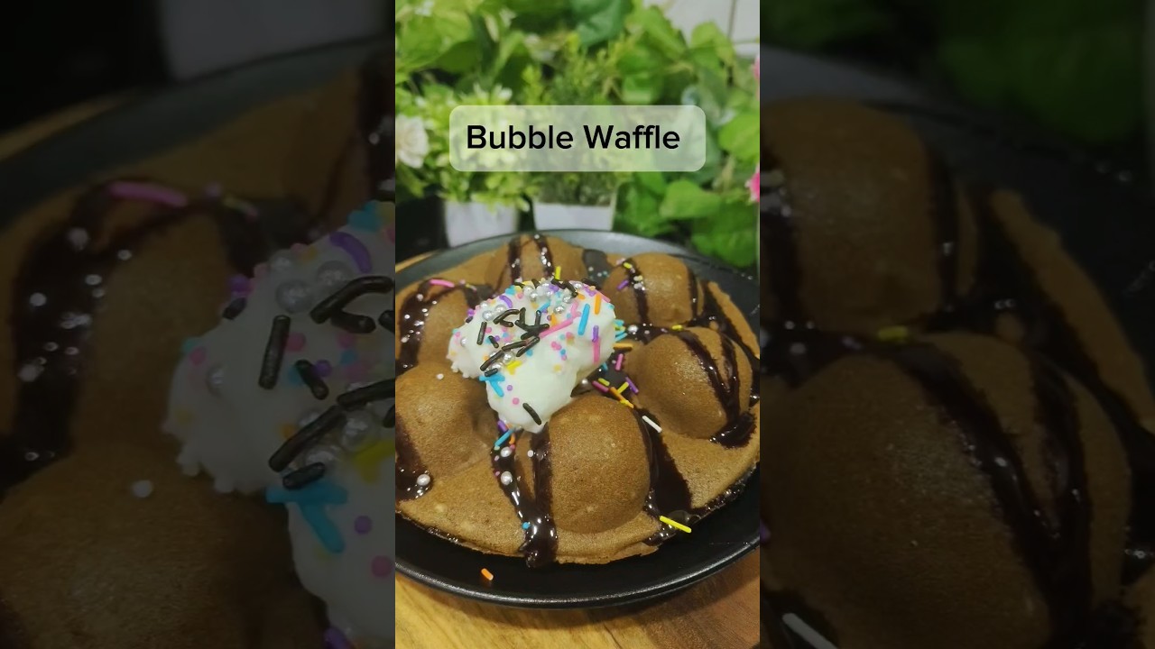 Bubble waffle in Appe Pan
