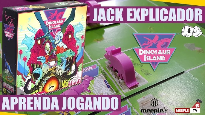 Jogo De Tabuleiro Ilha Dos Dinossauros Grow - Loja Zuza Brinquedos