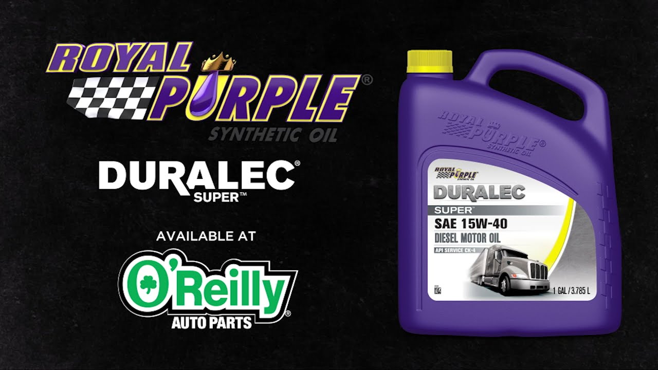 Royal Purple Duralec® Super™ Made for EmissionControlled Diesel Engines YouTube
