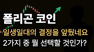 [폴리곤 코인] 올해 6개월이 결정나기 직전 상황입니다 ㄷㄷㄷ 이 2가지 중 뭘 선택할까?