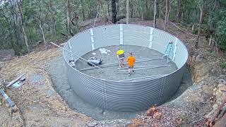 Kingspan Rhino Water Tank Install - Sun Valley, NSW