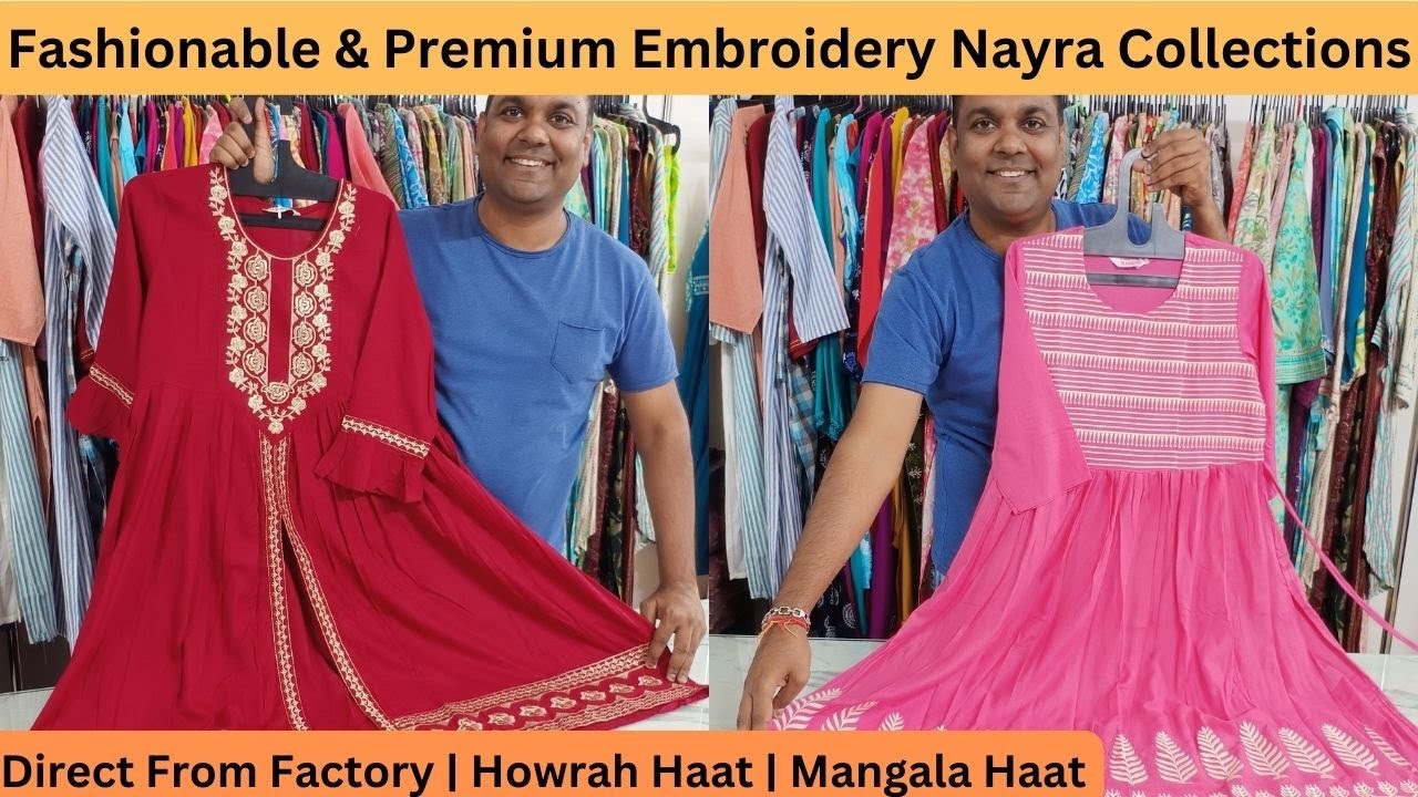 Embroidery Nayra Kurti Pant Set for Women Factory Price Clothing Manufacturing Factory In