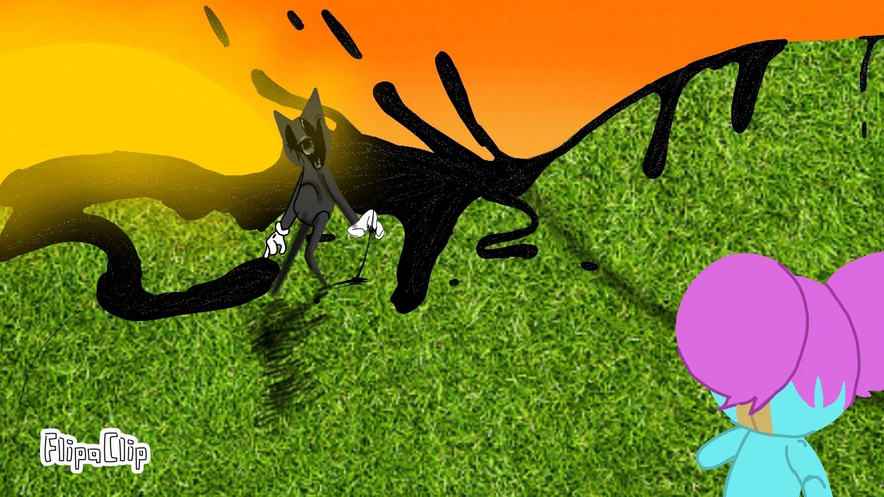 Sundown cartoon cat glitch fnf v3 