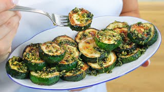 Zucchini in cremigem Teig  Komplette Mahlzeit zum Abendessen  Lecker und schnell