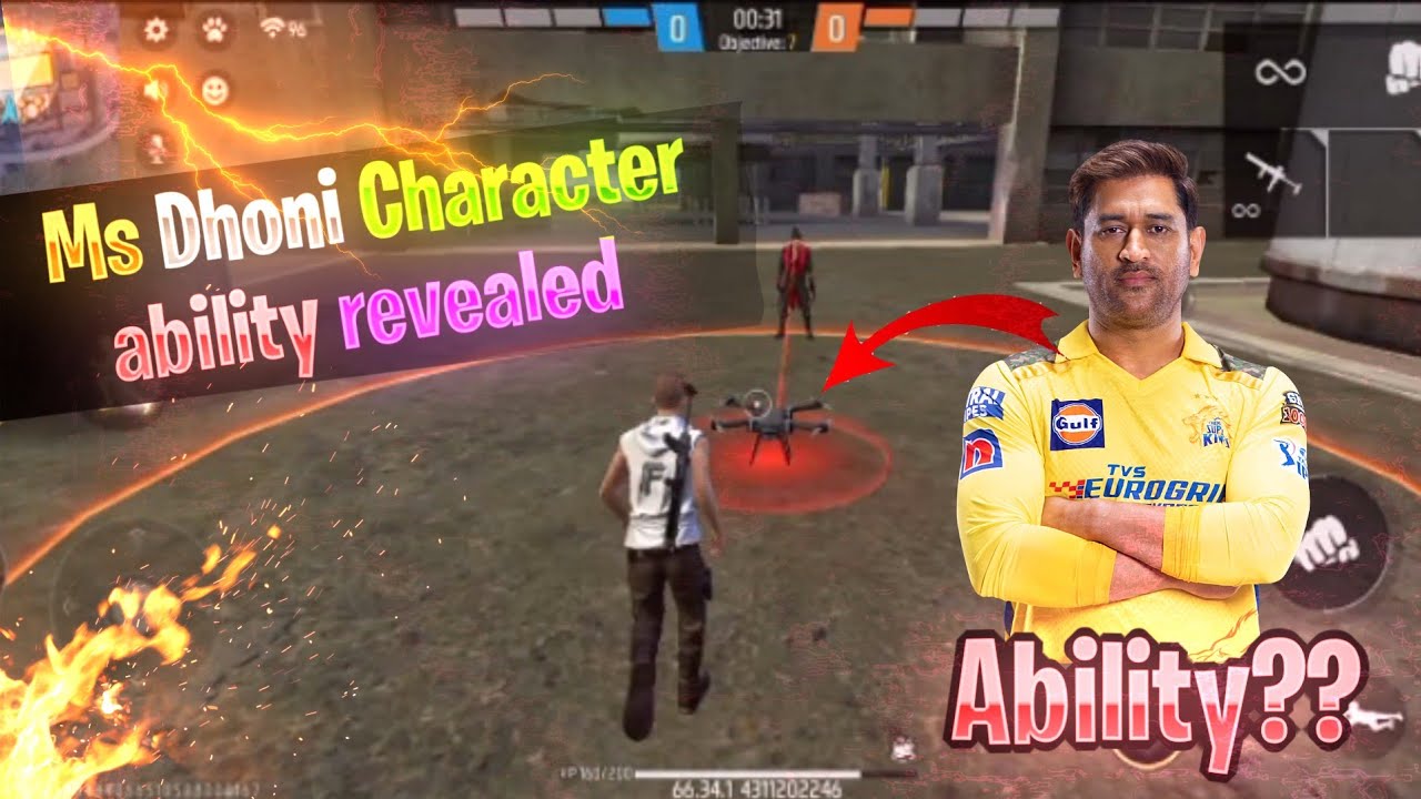 Ms Dhoni Character Ability reveal 🥳(Game changer character ability )