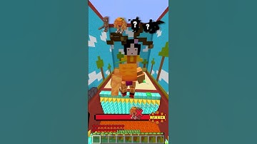 Labubu & Brainrot Mobs Try to Jump the Farthest – Squid Game Challenge #minecraft #squidgame #labubu