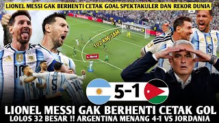 SPEKTAKULER ‼️Lionel Messi Cetak HATTRICK Lagi? 😱 Argentina Menang 5-1 Vs Jordan😍 Prediksi Highlight