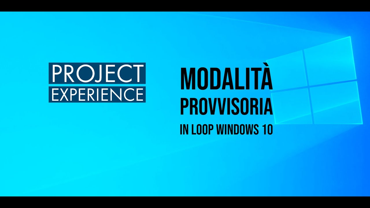 Pc bloccato in modalità provvisoria