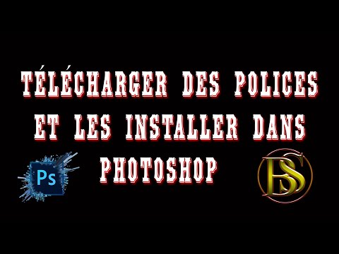 TELECHARGER et INSTALLER des POLICES dans PHOTOSHOP Bruno Sorce