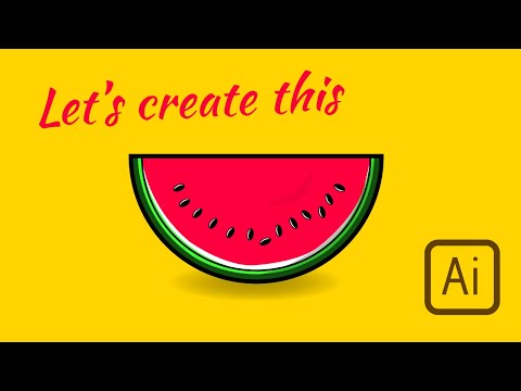 Watermelon Adobe Illustrator Tutorials by Sourabh Kundu