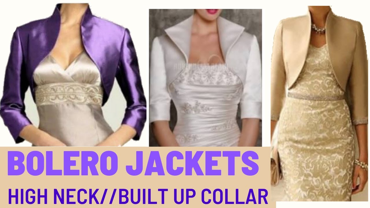 Satin Wedding Jacket Short Sleeves Bridal Bolero with Collar – TulleLux  Bridal Crowns & Accessories