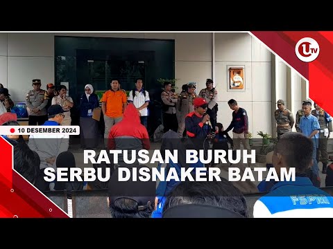 RATUSAN BURUH KAWAL RAPAT DEWAN PENGUPAHAN DI DISNAKER | U-NEWS