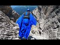 Wingsuit Flight - straight &amp; steep line