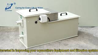 Qlozone Combi Drum Filter for koi pond 1500 gallons