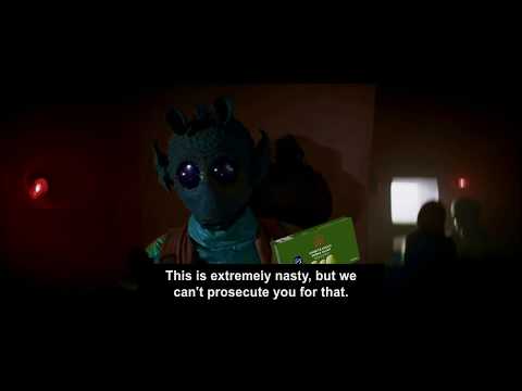 Han Solo & Greedo doing Monty Python's Crunchy Frog sketch