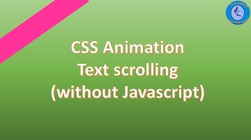 CSS Animation - Text scrolling effect |#SkillUpwithGenie