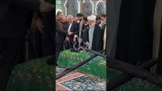 تشييع مهيب في كربلاء: ممثل السيستاني يصلي على جثمان اية الله الخرسان
