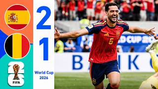 Spain vs Belgium 2-1 Highlights | All Goals & Extended Highlights | FIFA World Cup 2026 Spain vs Belgium 2-1 Highlights | All Goals & Extended Highlights | FIFA World Cup 2026