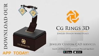 3D CAD Children Earrings with Playing Cards video