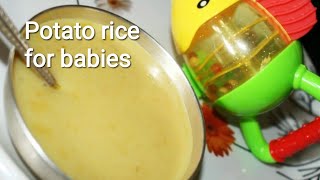 Baby food recipe | Rice, dal and potatoes | Stage 2 baby food | 8 months +