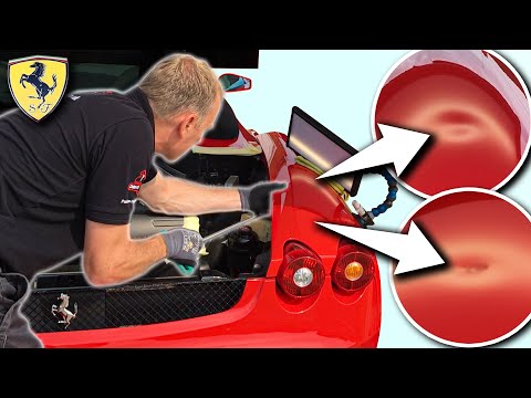 DOUBLE DENT damage on the FERRARI! | Can I fix it?