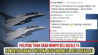 Download Lagu Negara Philipina Tidak Akan Mampu Beli Rafale F4 Seperti Indonesia Komentar Orang Philipina MP3