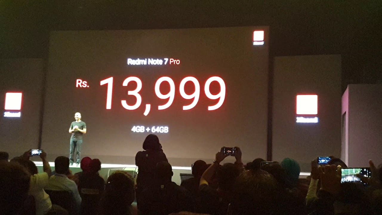 Redmi Note 7 Pro at 13,999/- in India