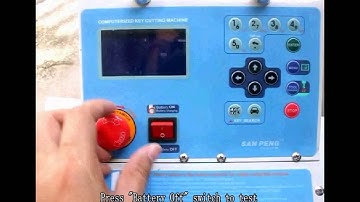 how to charge A7 key cutting machine battery(with dub and subtitle)