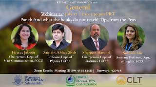 Webinar 24: Panel  And what the books do not teach! Tips from the Pros | Research Methodology 2026