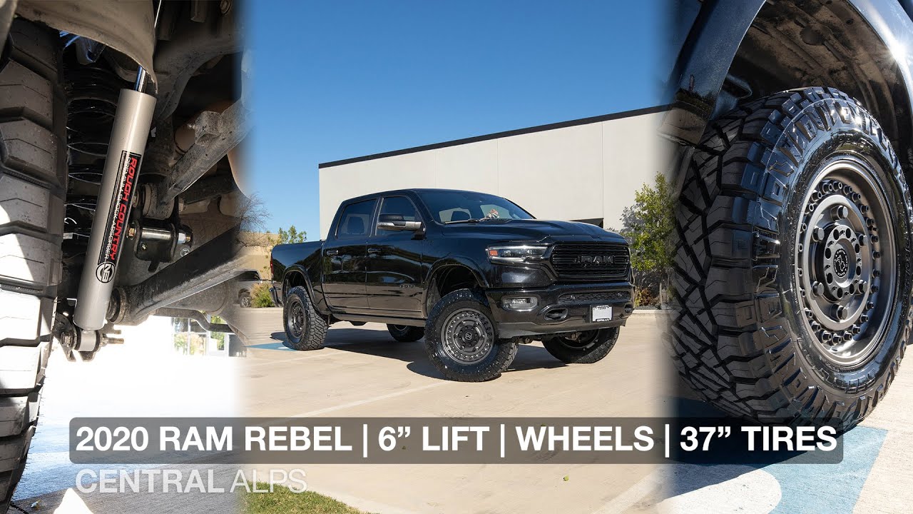 2020 Ram 1500 Rebel | 6" Rough Country Lift | Black Rhino Wheels | 37" Nitto Ridge Grapplers