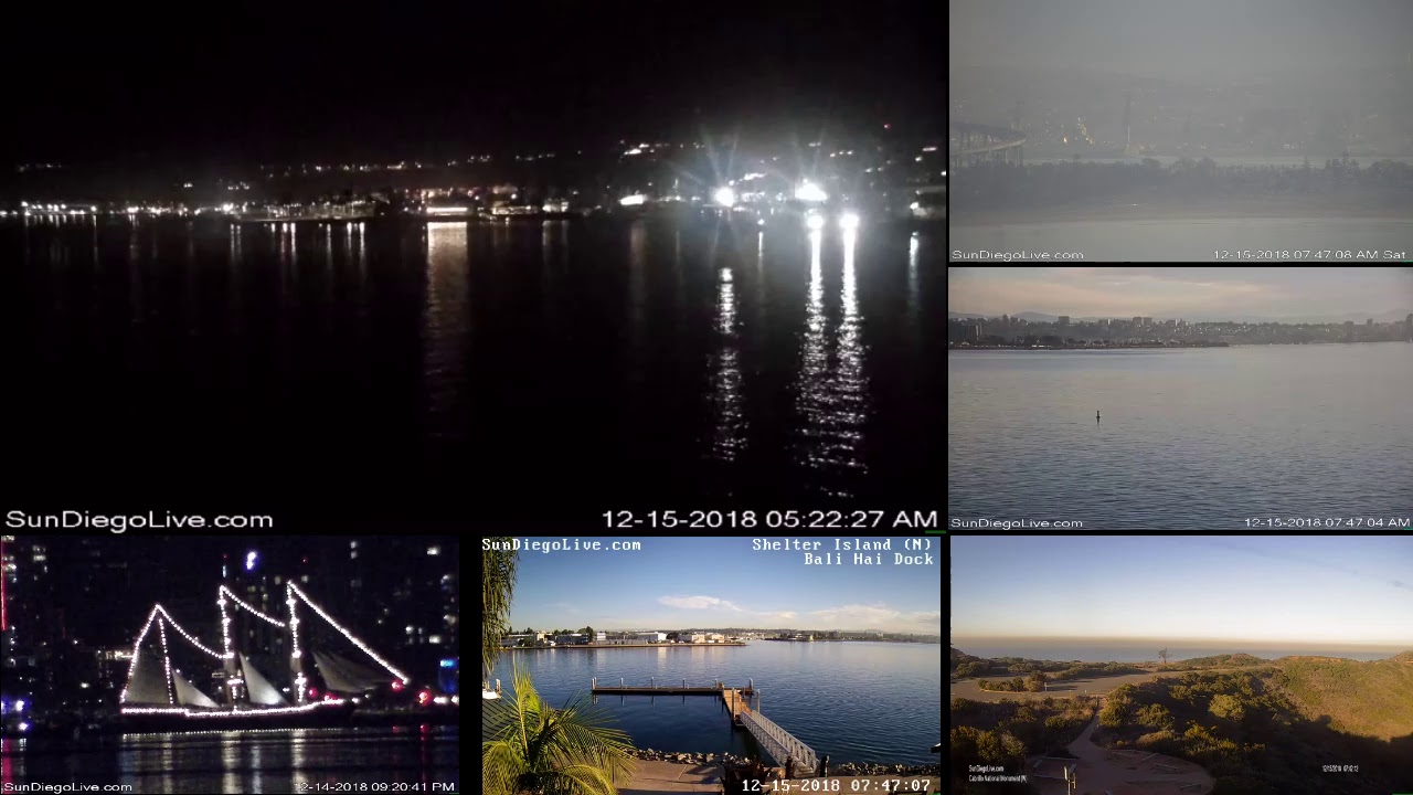 San Diego Web Cam | Live Multi-cam Stream - YouTube