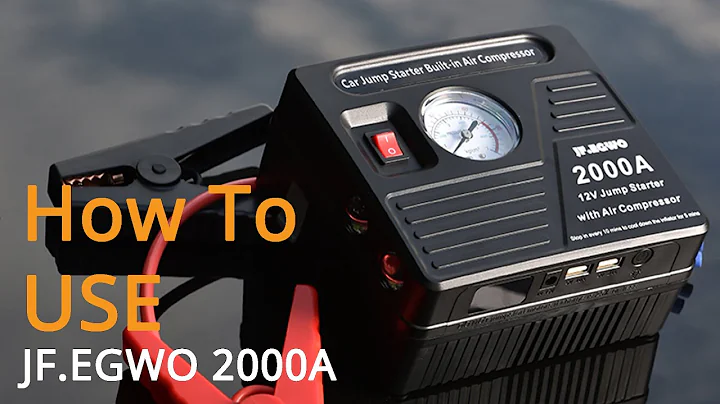 JF.EGWO 2000AMP Jump Starter with Air Compressor Only Takes 3 Minutes To Fill Up Your Tires?🧐