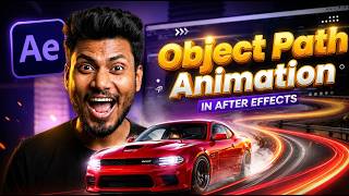 Object Path Animation in After Effects 🔥 Car Follow Path Tutorial (Hindi)