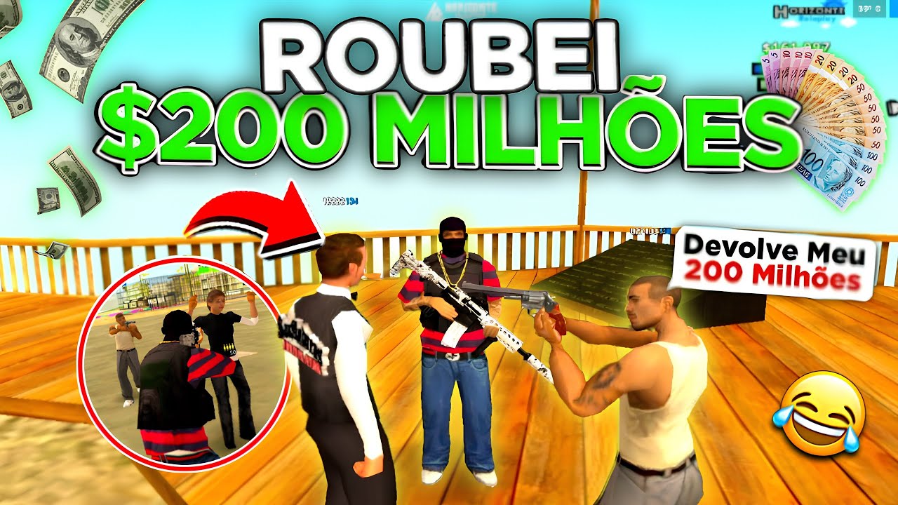 SEQUESTREI O ADM E ROUBEI 3 MILHÕES no Horizonte rp ANDROID/PC 😱