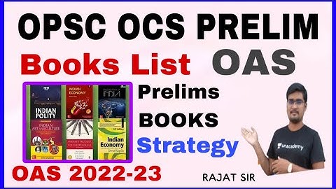 OAS 2022-23 PRE BOOKS LIST & STRATEGY || Banking with Rajat