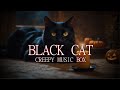 Black cat  creepy music box